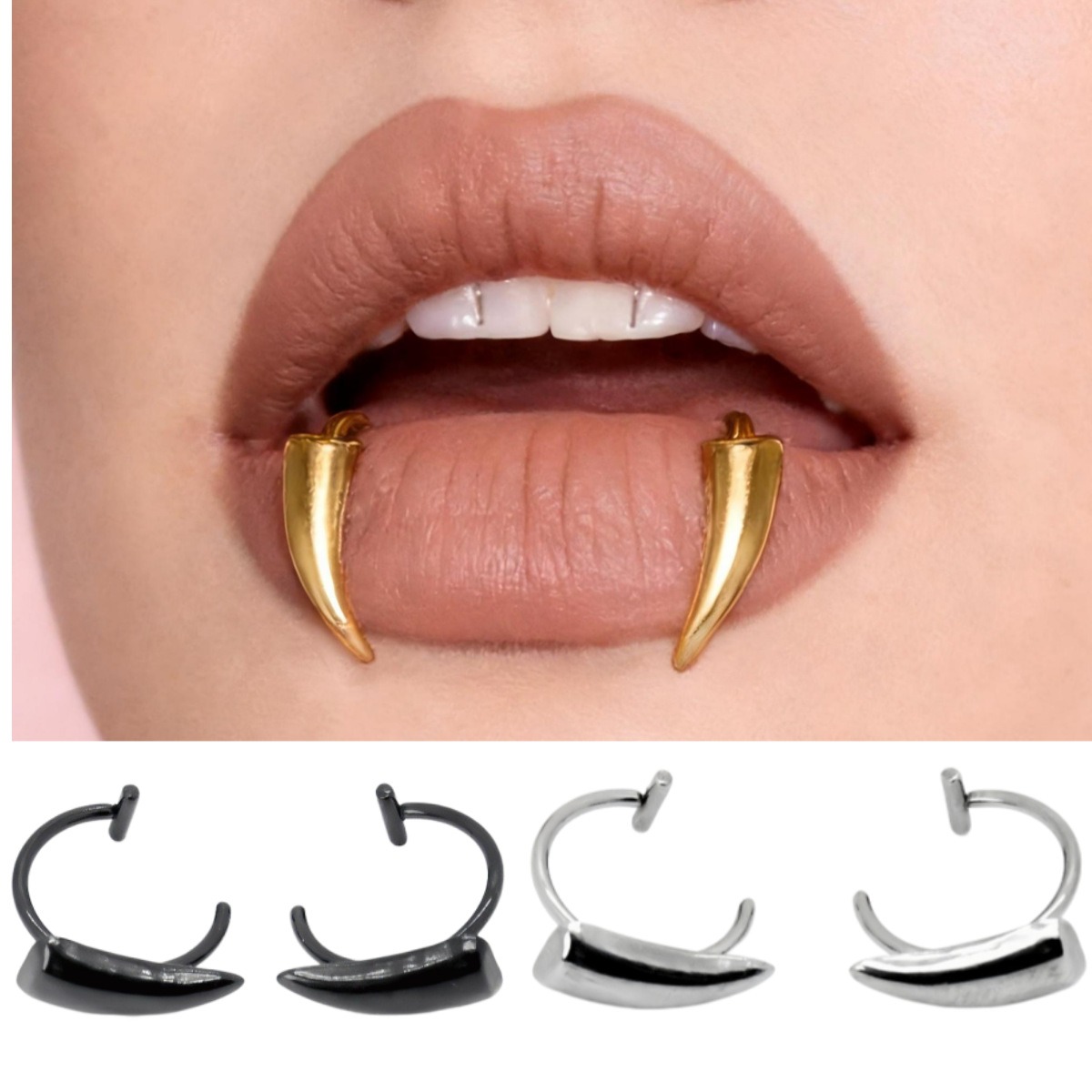 Body Jewelry For Men - Non Piercing Decoration Stainless Steel Gothic
