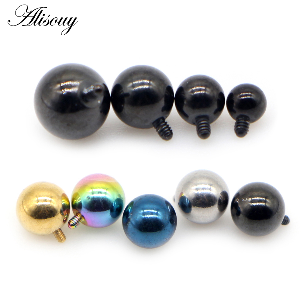 Dermal Anchor Top - Alisouy 2PCS 3/4/5/6mm 16G Stainless Steel
