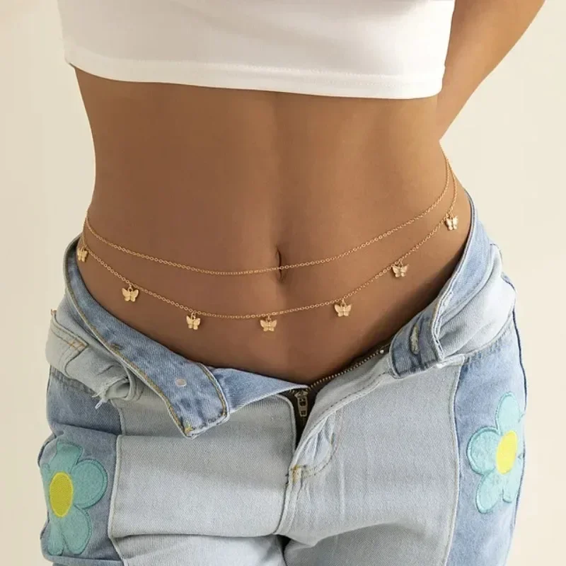 Body Jewelry Chain - New Charm Sexy Double Layer Butterfly