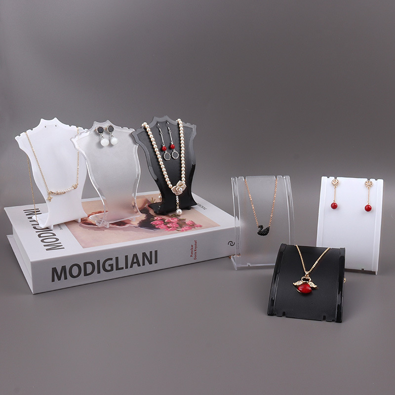 Body Jewelry Display Ideas - Acrylic Mini Necklace Display Mannequin Pendant