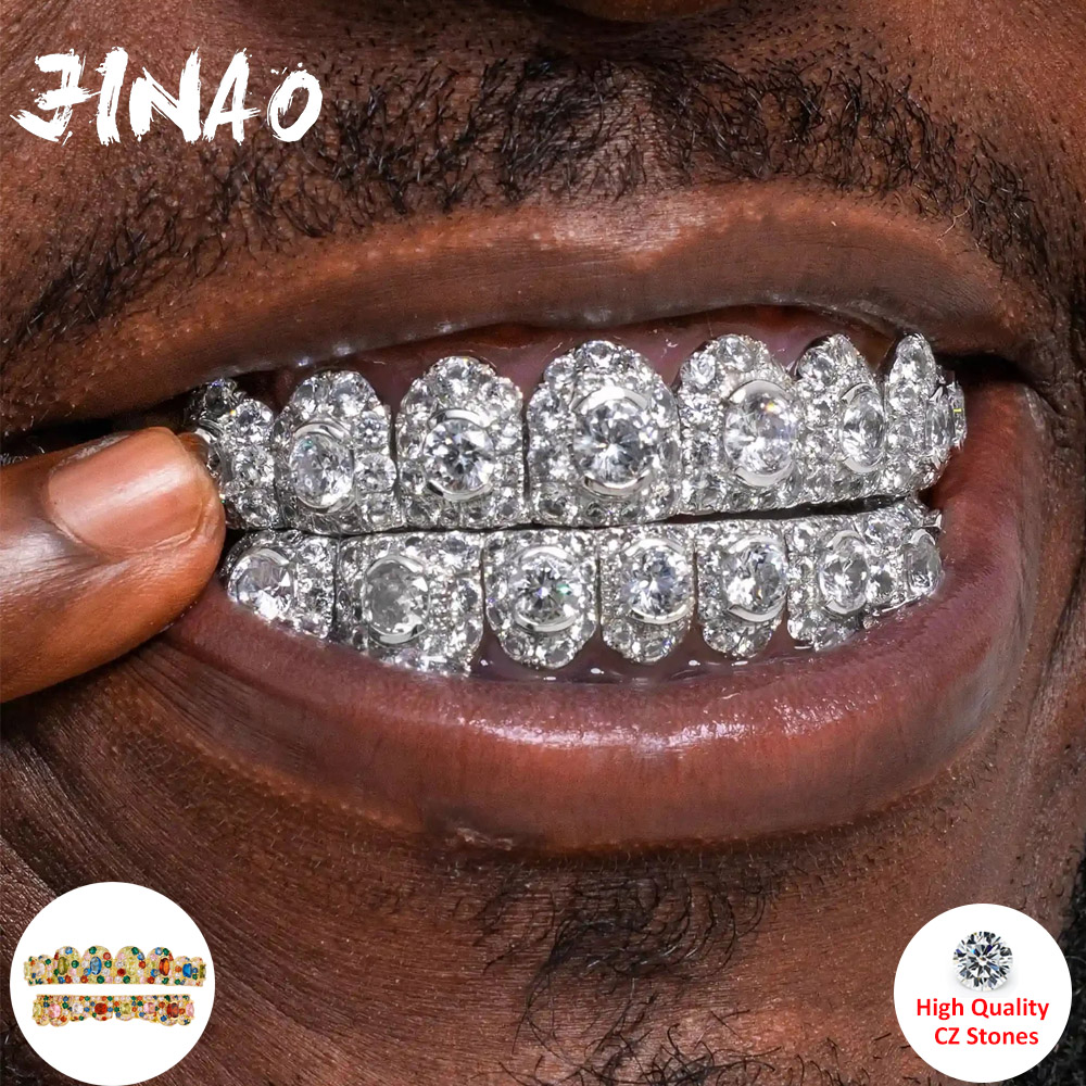 Body Jewelry For Men - JINAO Hip Hop Full Iced Out