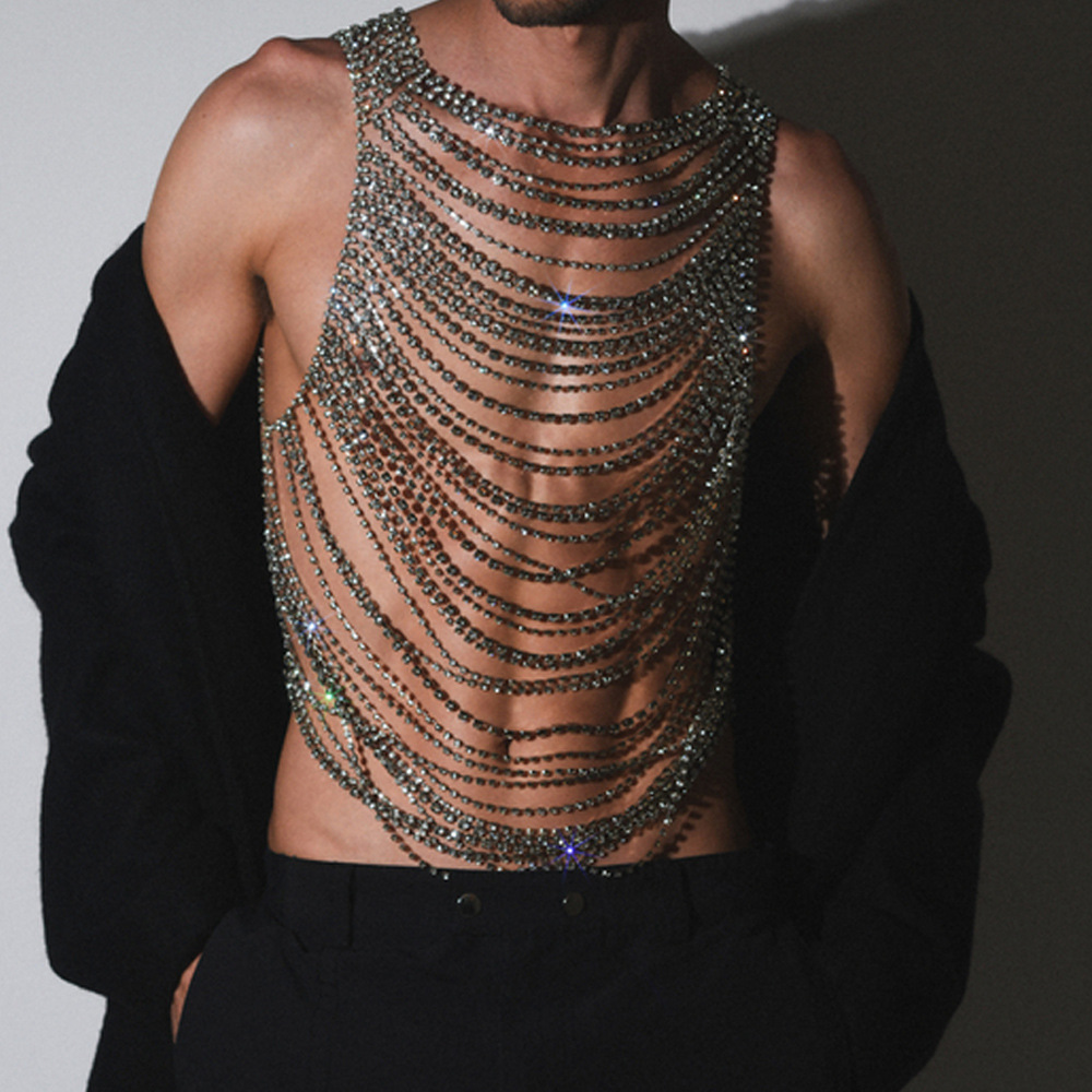 Body Jewelry For Men - Fashion Luxurious Bling Men Women's Body