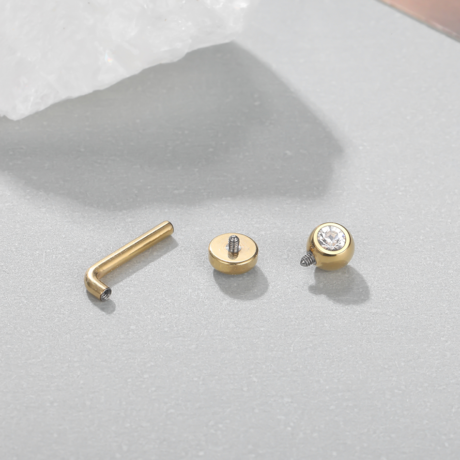 1PC Implant Grade Titanium Chr - Body Jewelry Vch 评论和价格