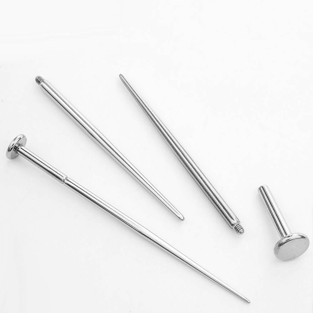 2 pcs Stainless Steel Piercing - Body Jewelry Threadless 评论和价格