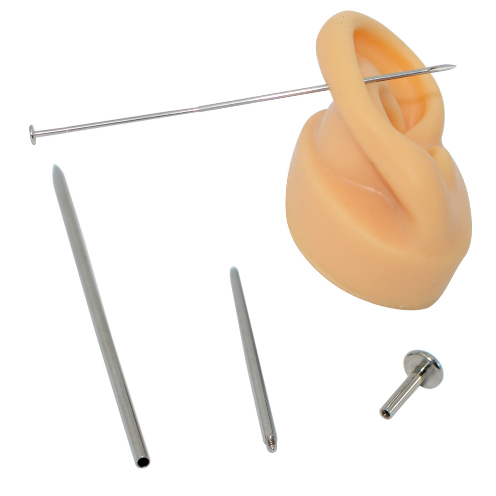 2 pcs Stainless Steel Piercing - Body Jewelry Threadless 评论和价格