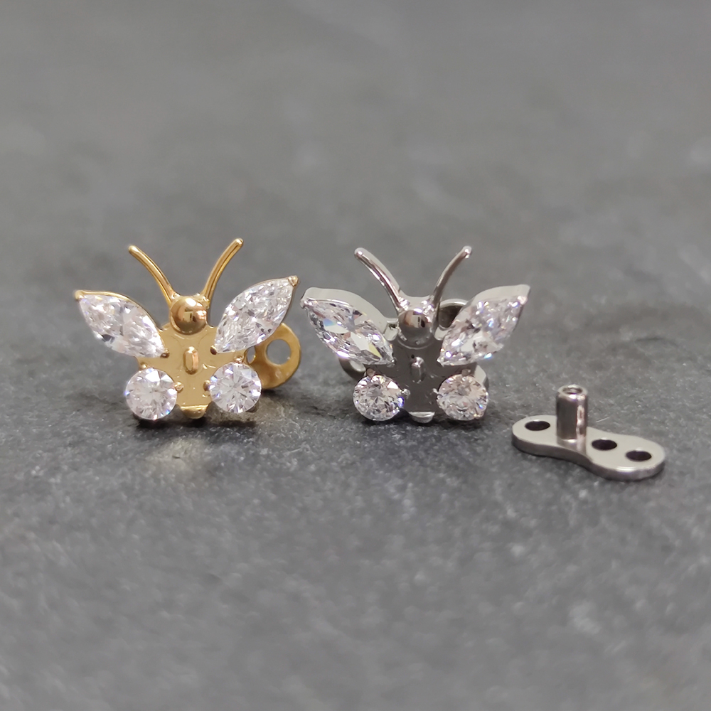 G23 Titanium Zircon Micro Derm - Dermal Anchor Top 评论和价格