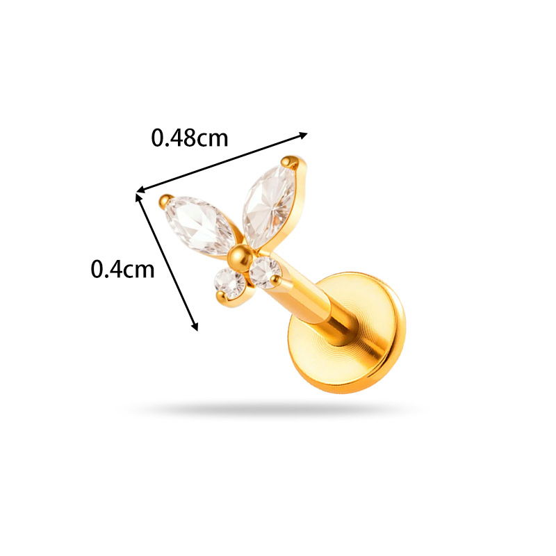 1PC G23 Titanium 16G Threadles - Body Jewelry Threadless 评论和价格