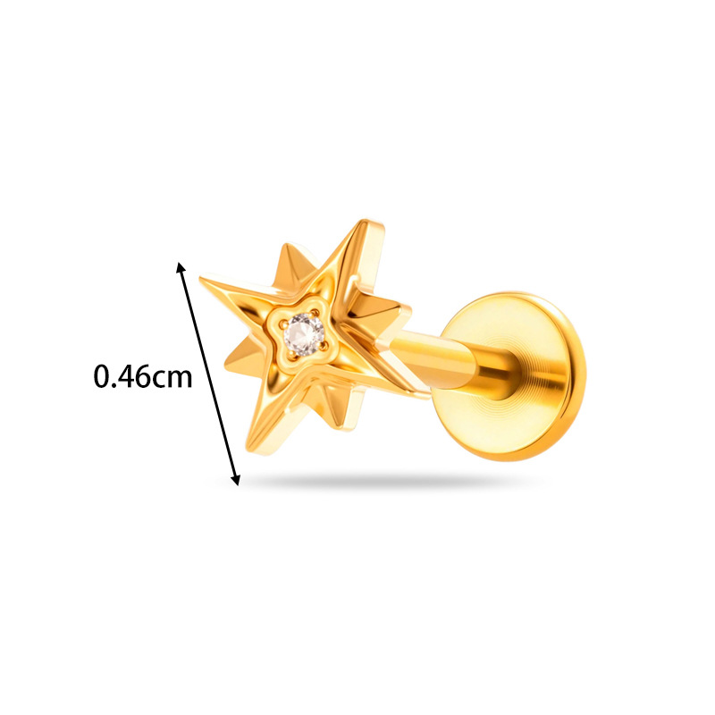 1PC G23 Titanium 16G Threadles - Body Jewelry Threadless 评论和价格