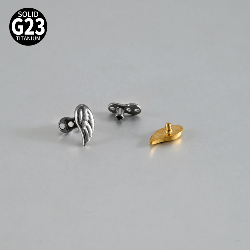 14-1PCS G23 Pure Titanium Butt - Dermal Anchor Top 评论和价格