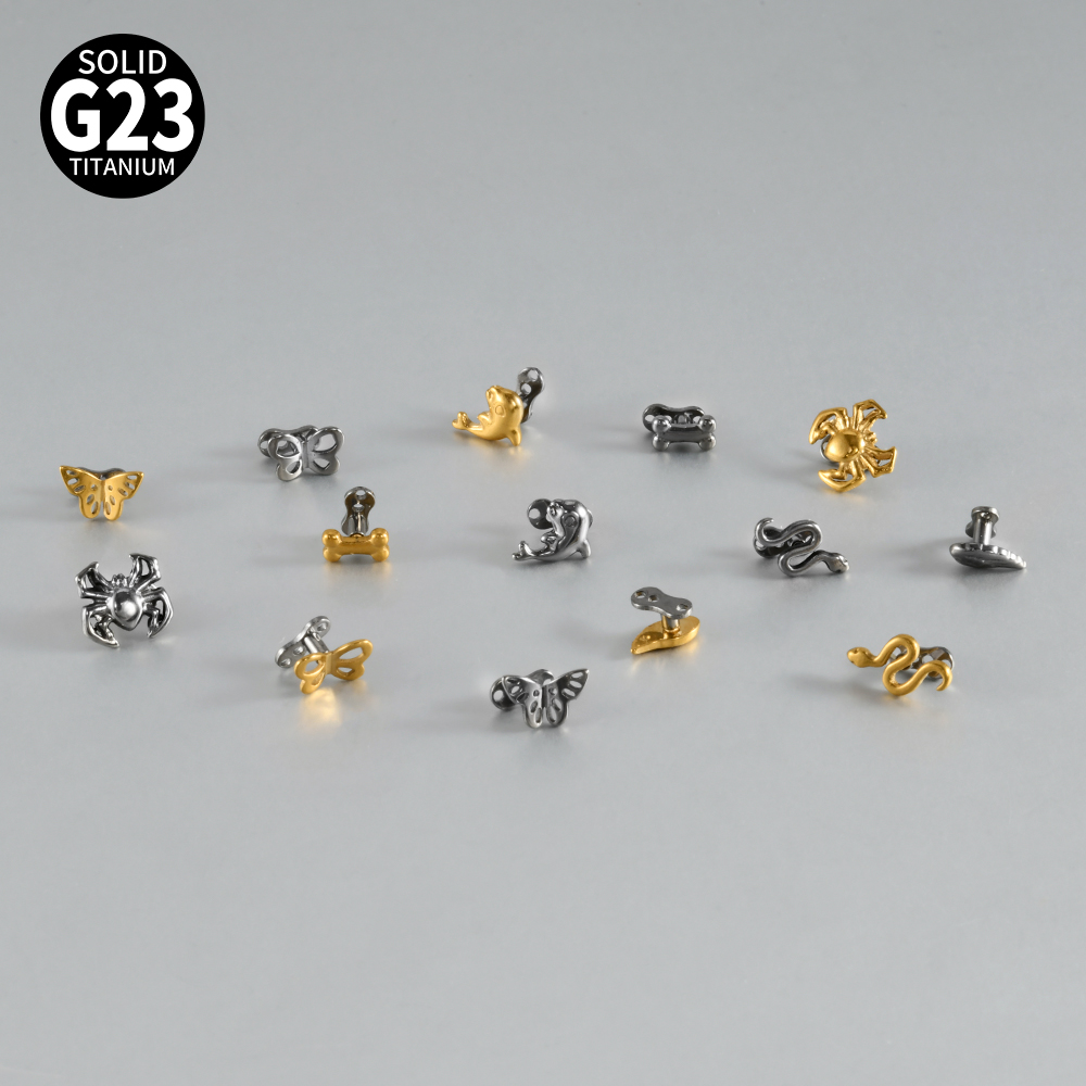 14-1PCS G23 Pure Titanium Butt - Dermal Anchor Top 评论和价格