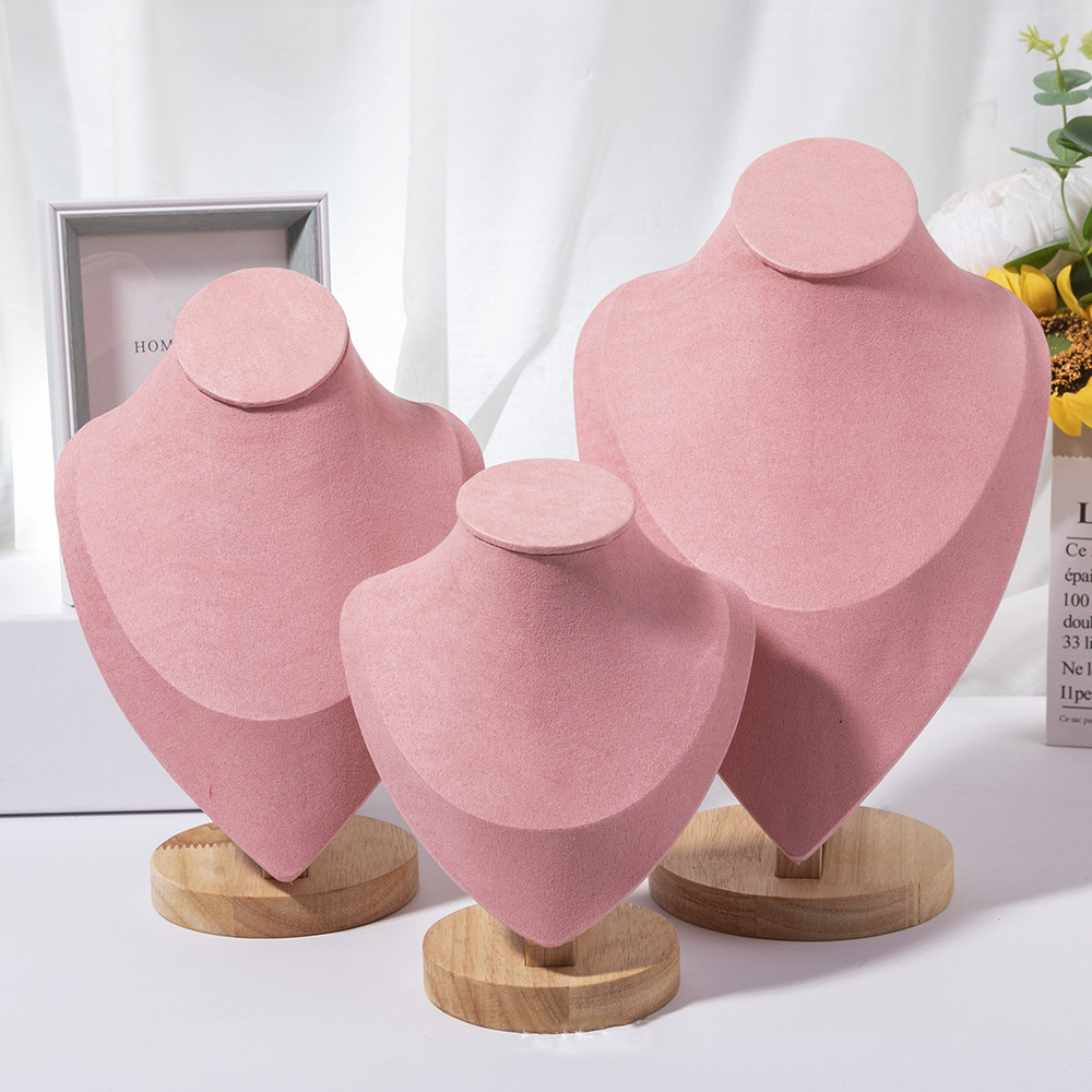 1pc Wooden Mannequin Bust Neck - Body Jewelry Display Ideas 评论和价格