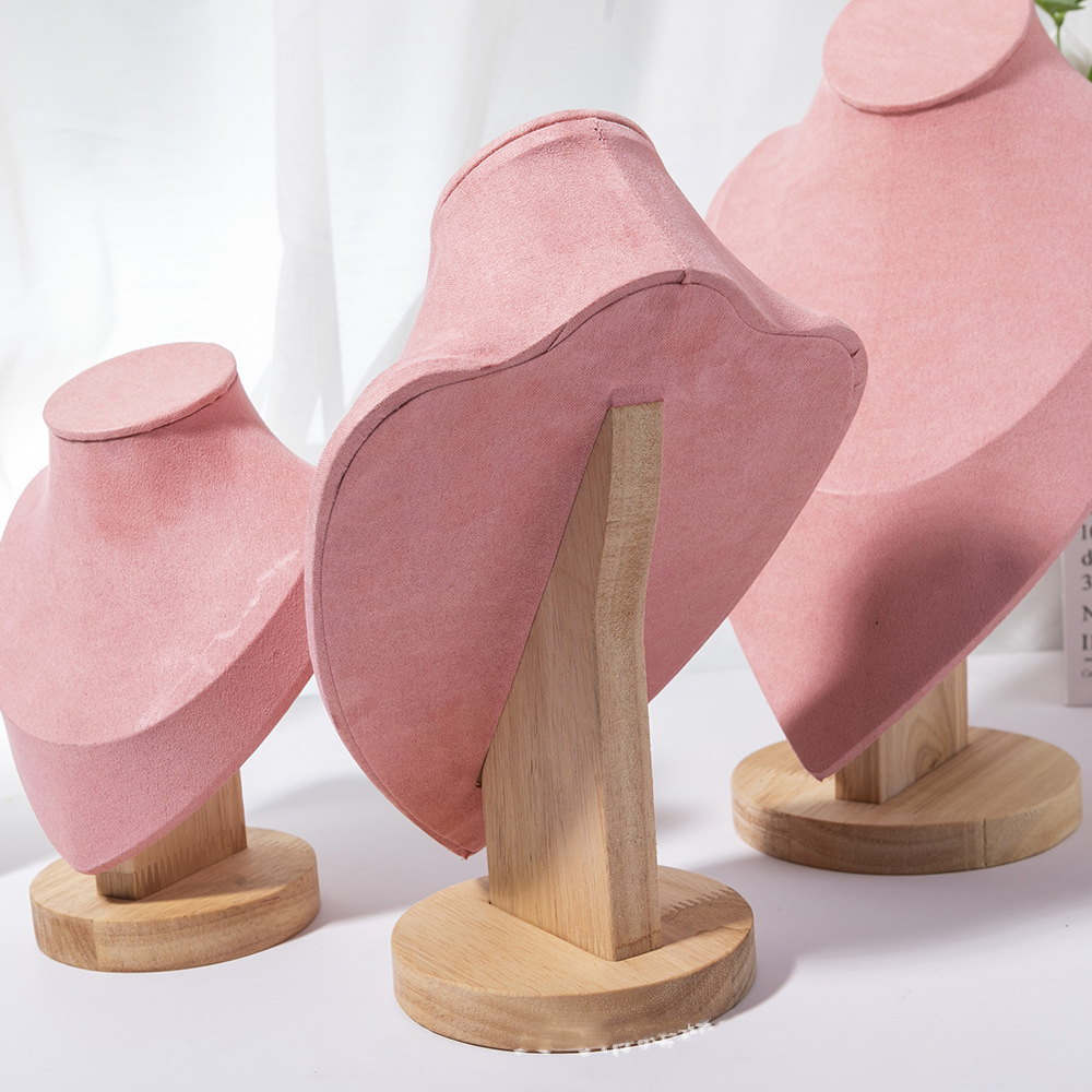 1pc Wooden Mannequin Bust Neck - Body Jewelry Display Ideas 评论和价格
