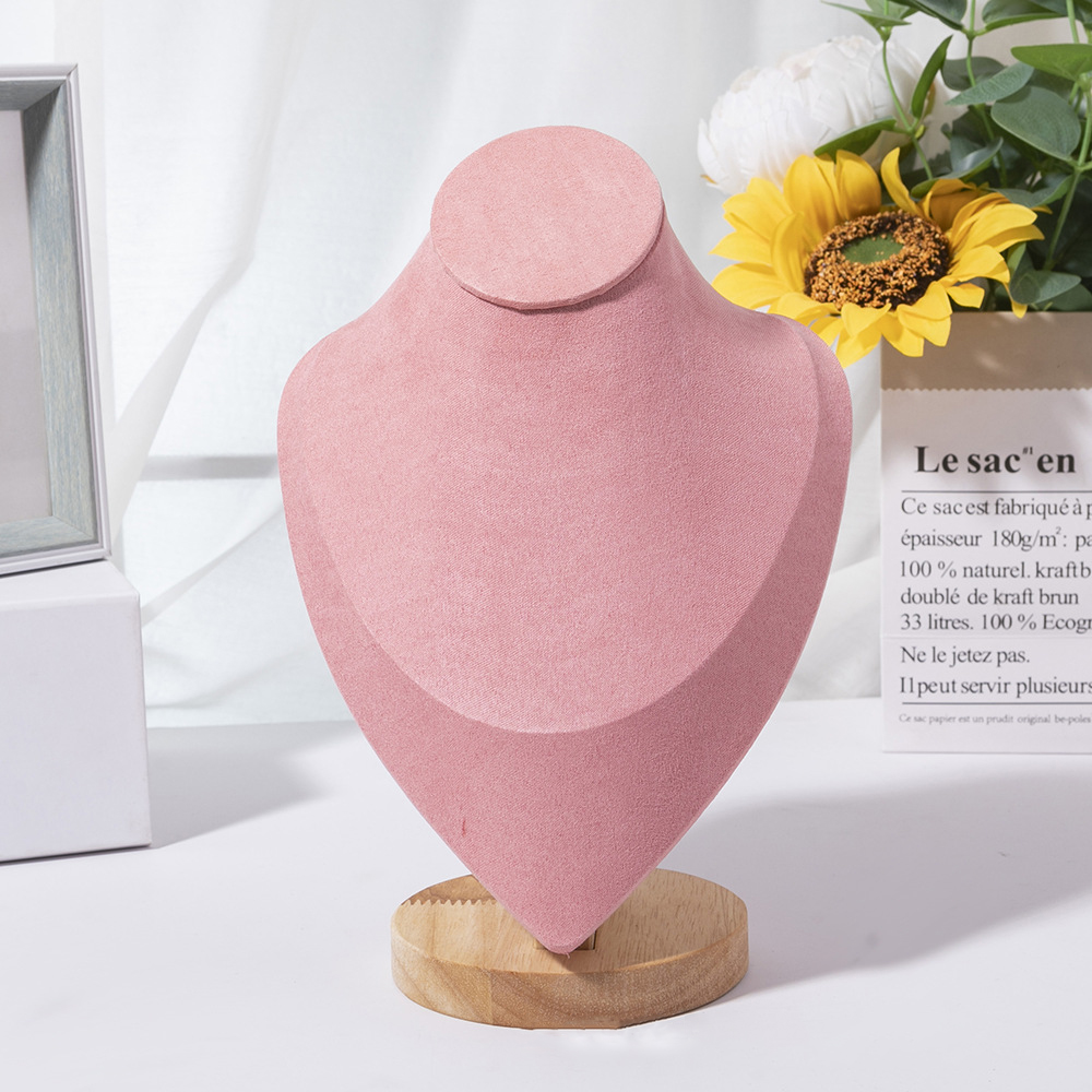 1pc Wooden Mannequin Bust Neck - Body Jewelry Display Ideas 评论和价格