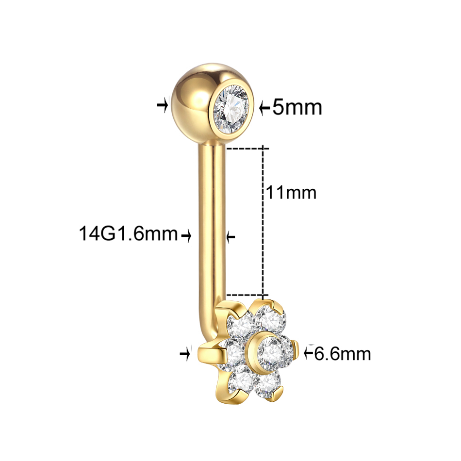 1PC Titanium Christina Vertica - Body Jewelry Vch 评论和价格