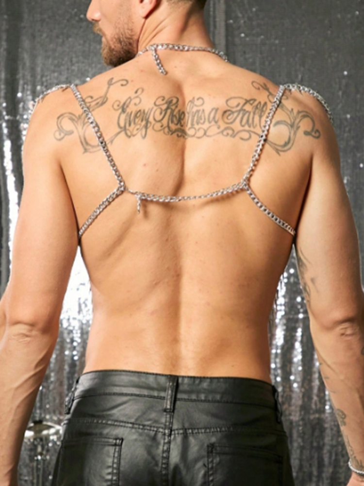 Tassels Chain Body Shoulder Se - Body Jewelry For Men 评论和价格