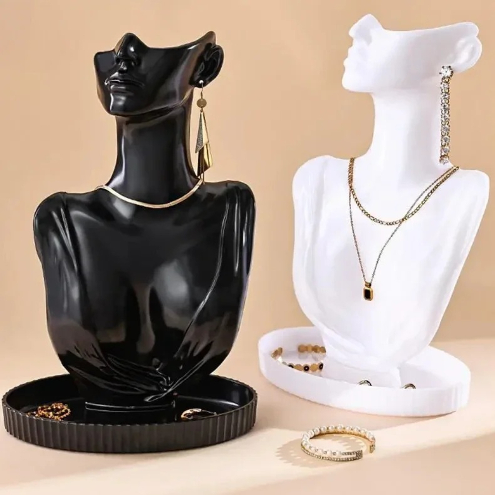 Portrait Neck Necklace Display - Body Jewelry Display Ideas 评论和价格