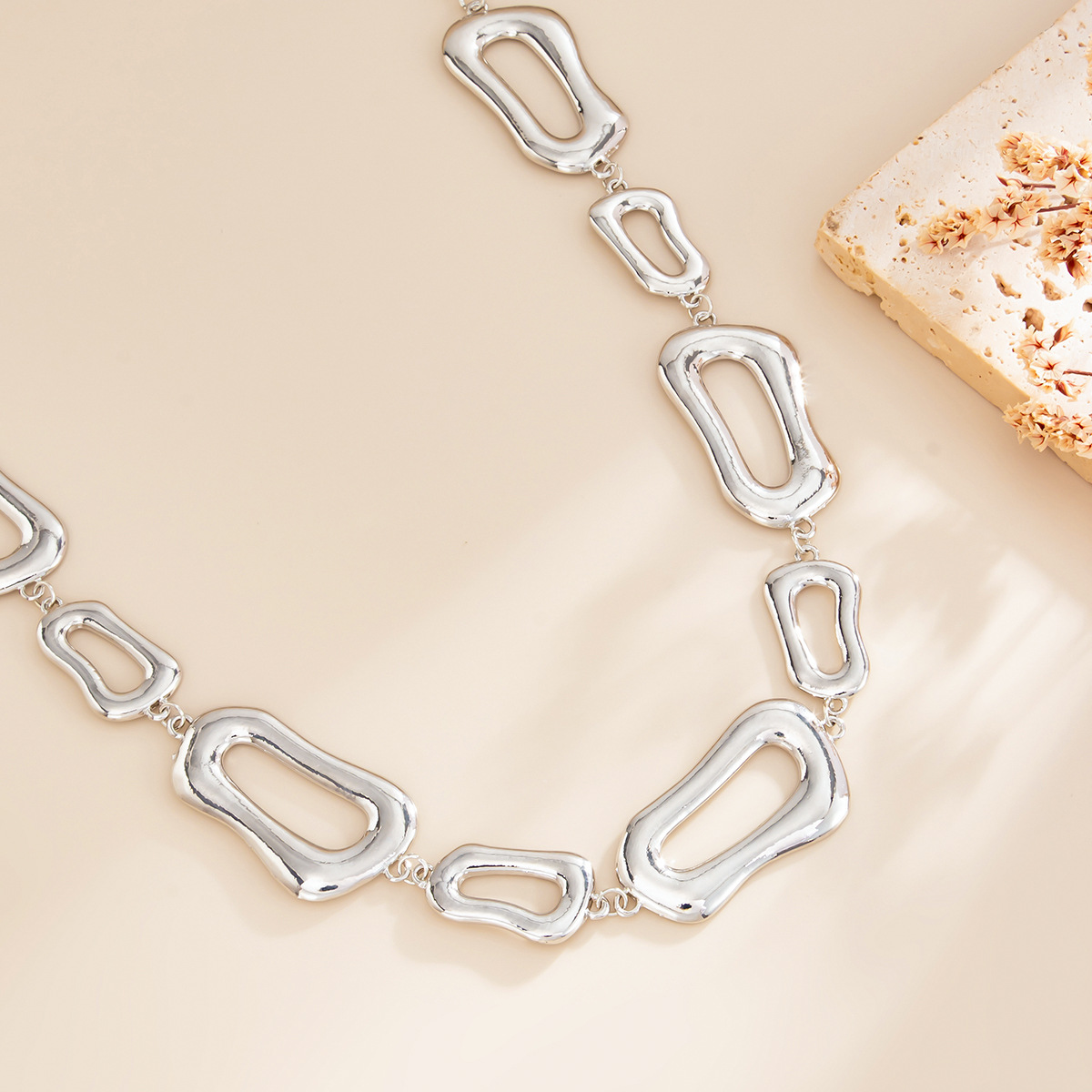 Body Chain Geometric Hollow Ir - Body Jewelry Gold Plated 评论和价格