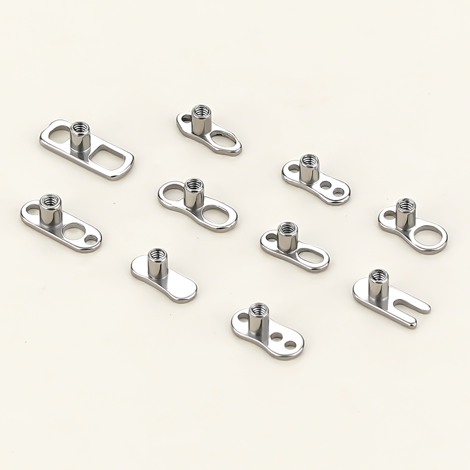 5Pcs/10Pcs /50Pcs Titanium Der - Dermal Anchor Top 评论和价格