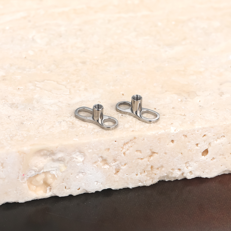 5Pcs/10Pcs /50Pcs Titanium Der - Dermal Anchor Top 评论和价格