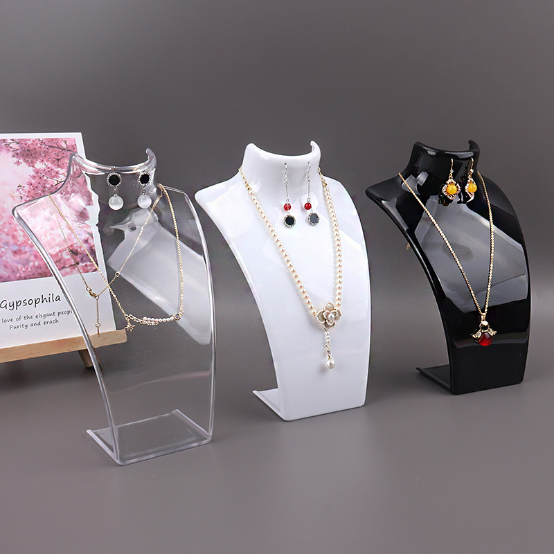 Plastic Mannequin Necklace Dis - Body Jewelry Display Ideas 评论和价格