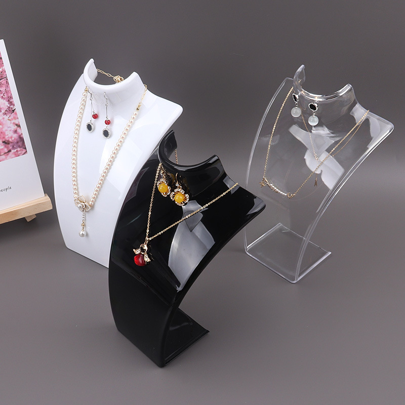 Plastic Mannequin Necklace Dis - Body Jewelry Display Ideas 评论和价格