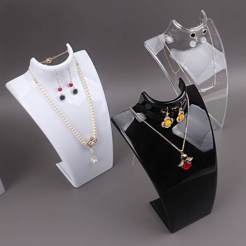 Plastic Mannequin Necklace Dis - Body Jewelry Display Ideas 评论和价格