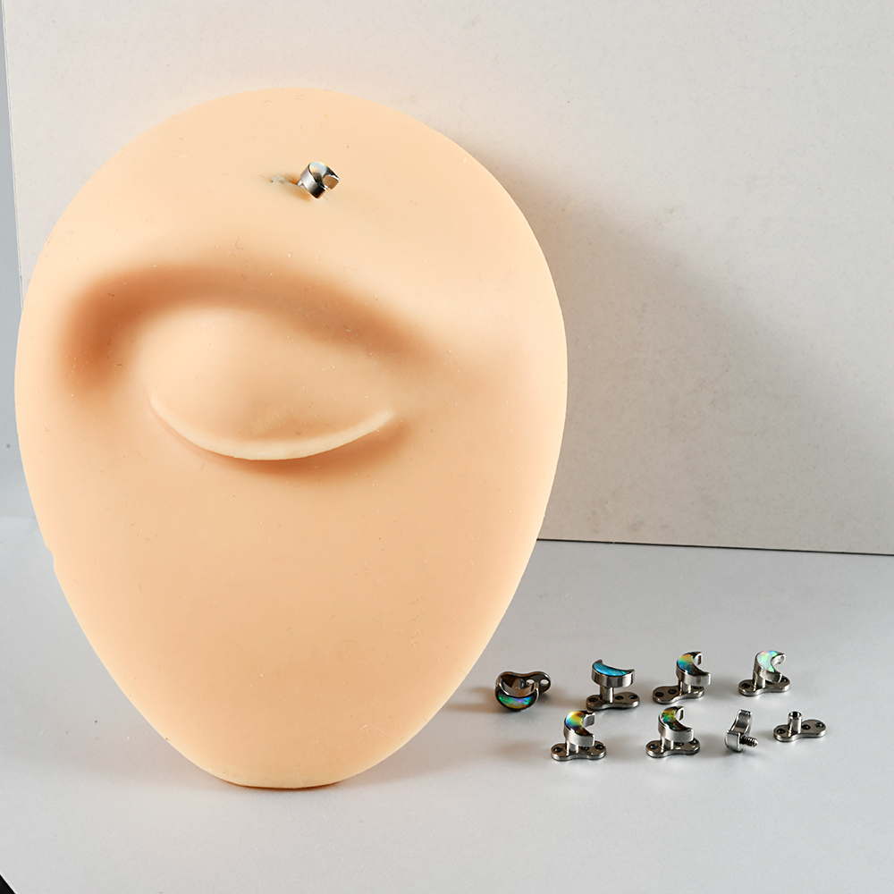 1PC Titanium Flash Film&Opal M - Dermal Anchor Top 评论和价格
