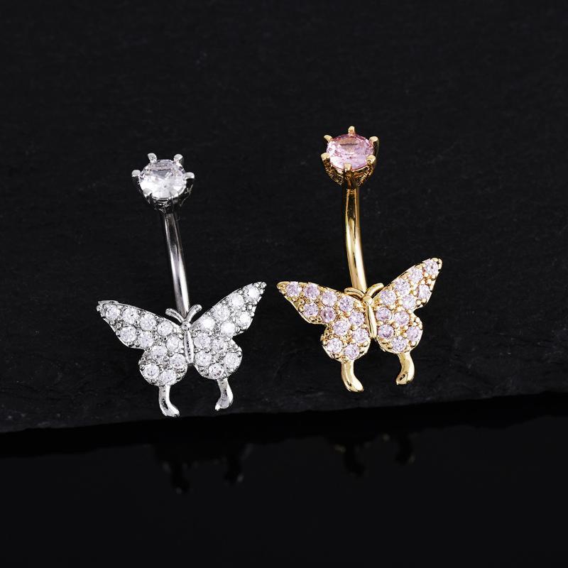 Butterfly Zircon Belly Button  - Body Jewelry Universe 评论和价格