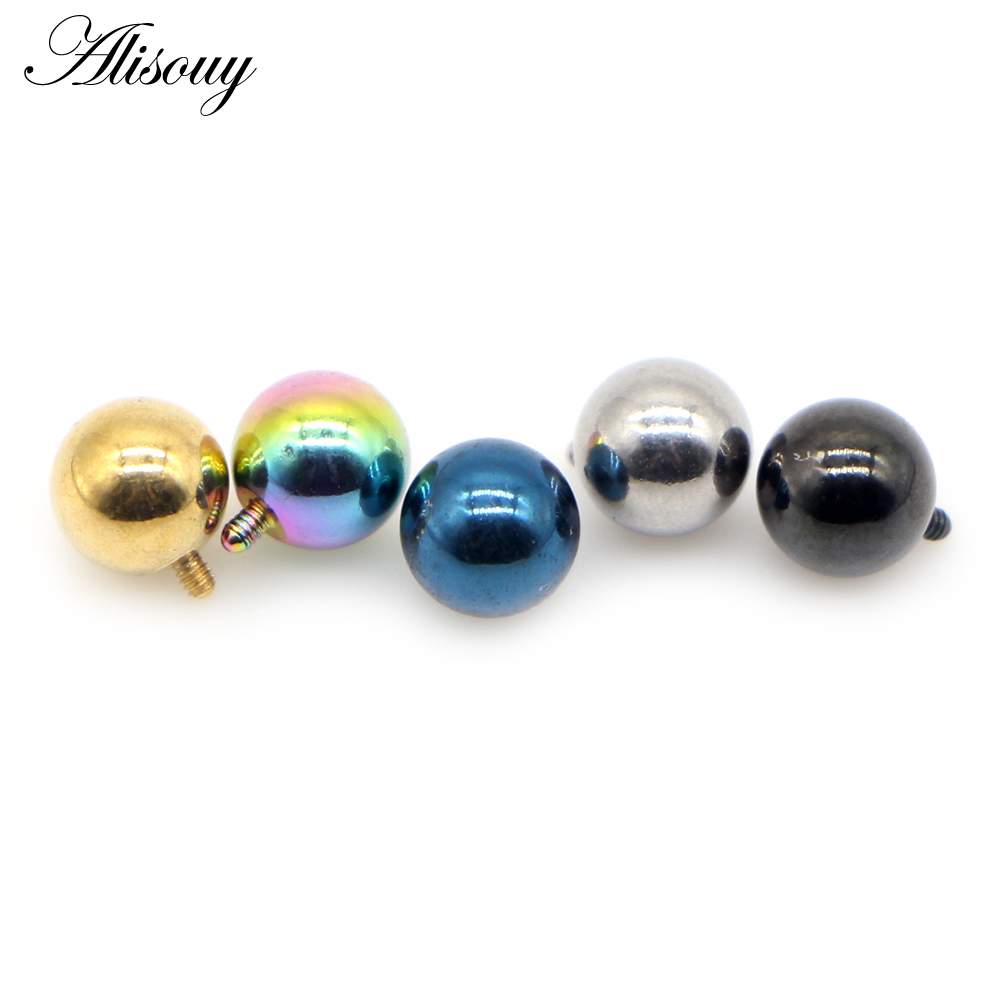 Alisouy 2PCS 3/4/5/6mm 16G Sta - Dermal Anchor Top 评论和价格