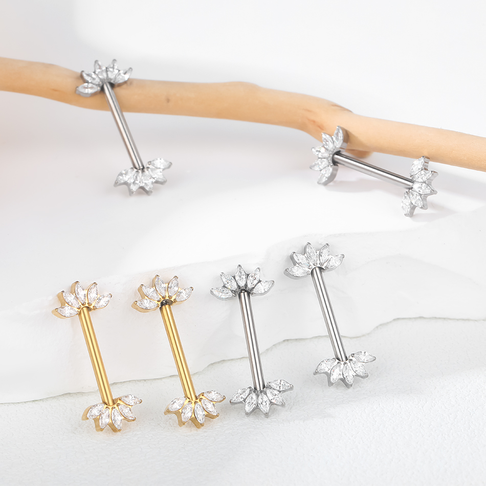 1Pc G23 Titanium Nipple Pierci - Zoor Body Jewelry 评论和价格