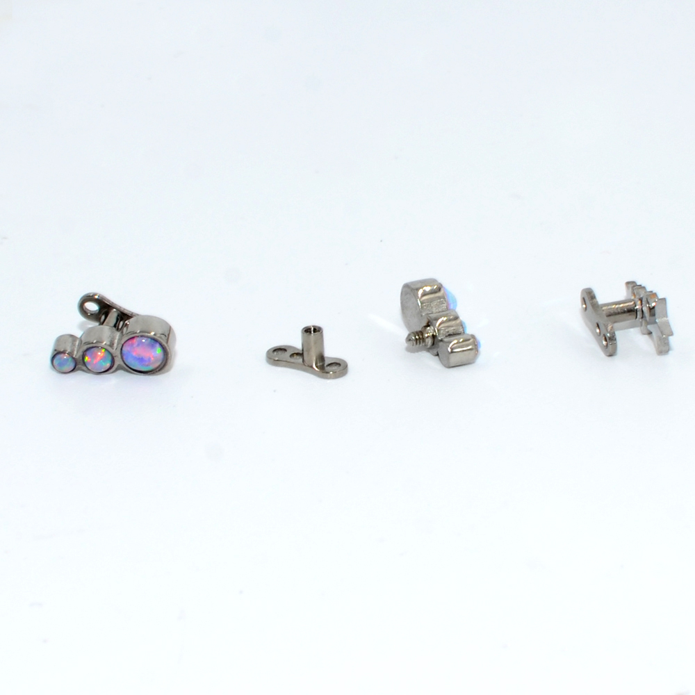 1PC Steel/Titanium Base Micro  - Dermal Anchor Top 评论和价格