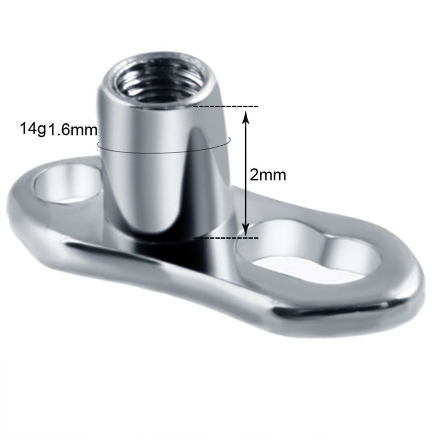 10pcs/lot G23 Titanium Micro D - Dermal Anchor Top 评论和价格