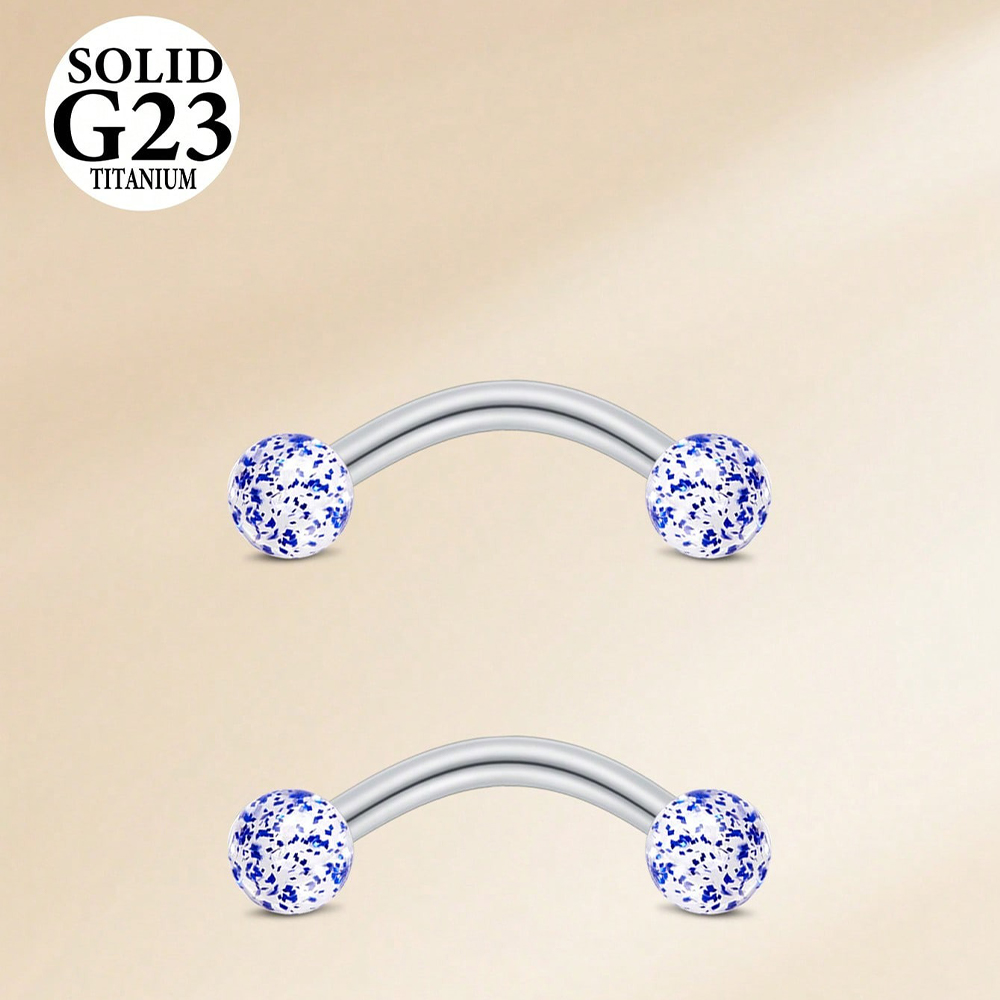 2PCS 16G 8/10mm Titanium Alloy - Body Jewelry Vch 评论和价格