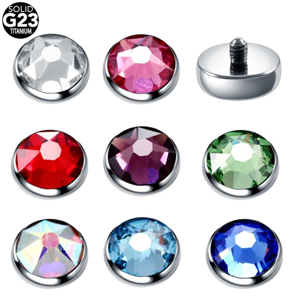 1PC G23 Titanium Dermal Anchor - Dermal Anchor Top 评论和价格