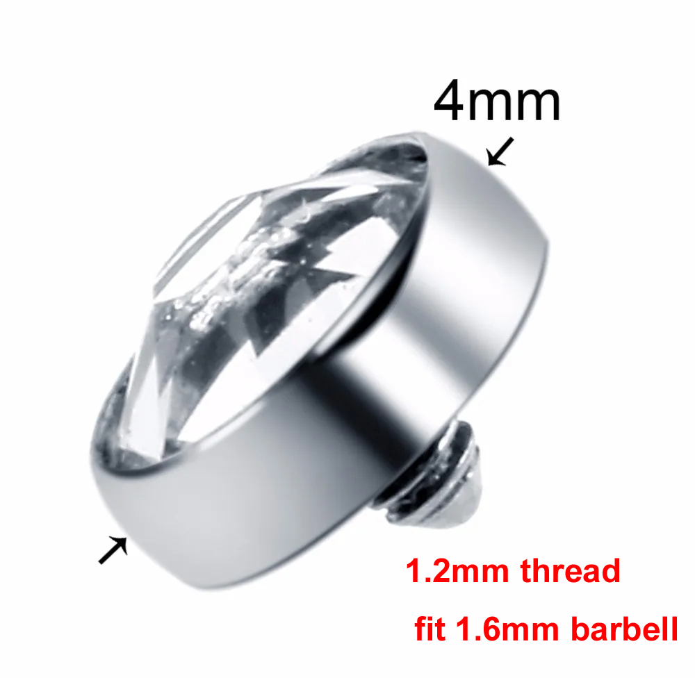 1PC G23 Titanium Dermal Anchor - Dermal Anchor Top 评论和价格