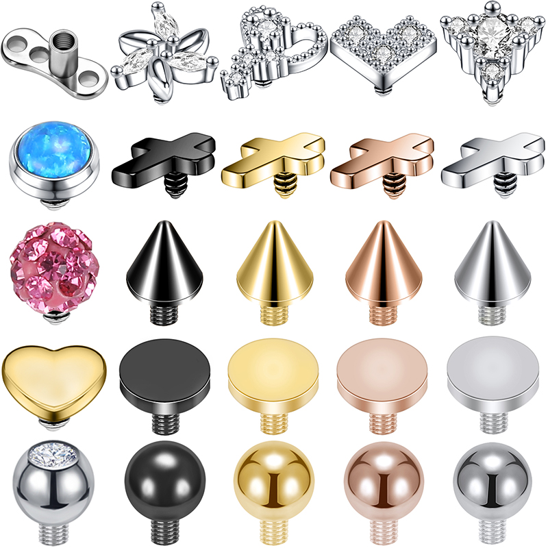 ZS 16G Micro Dermal Piercing Z - Dermal Anchor Top 评论和价格