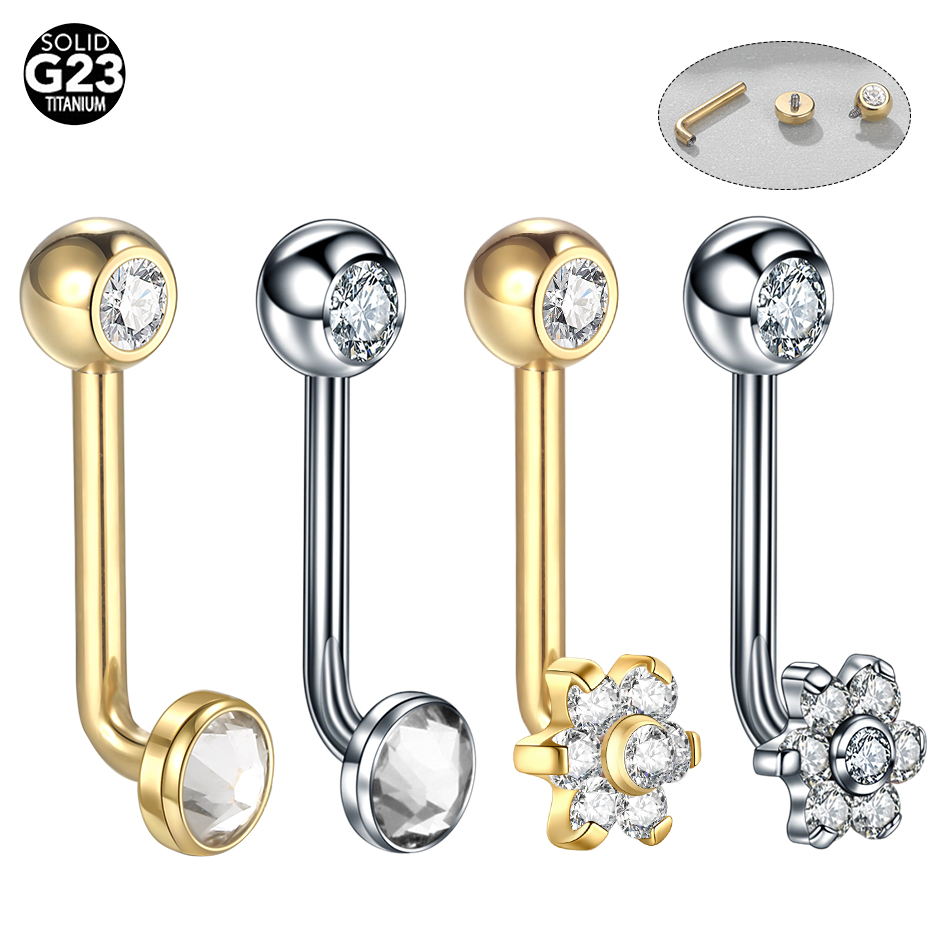 10pcs/lot Titanium Zircon Chri - Body Jewelry Vch 评论和价格