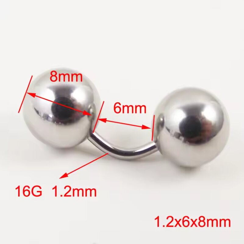 1 Piece Big Ball 316L External - Body Jewelry Vch 评论和价格