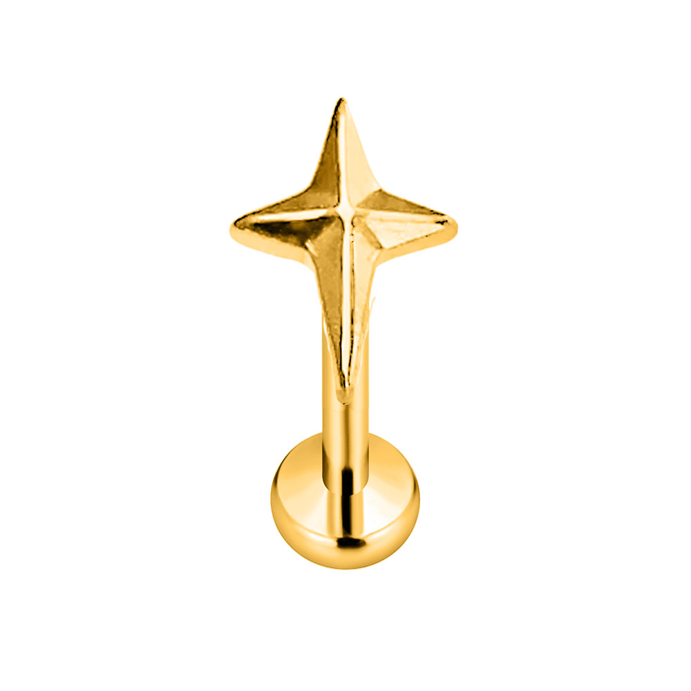 ASTM F136 G23 Titanium Star Cr - Body Jewelry Threadless 评论和价格