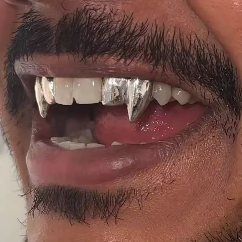 TOPGRILLZ Vampire DIY Double F - Body Jewelry For Men 评论和价格