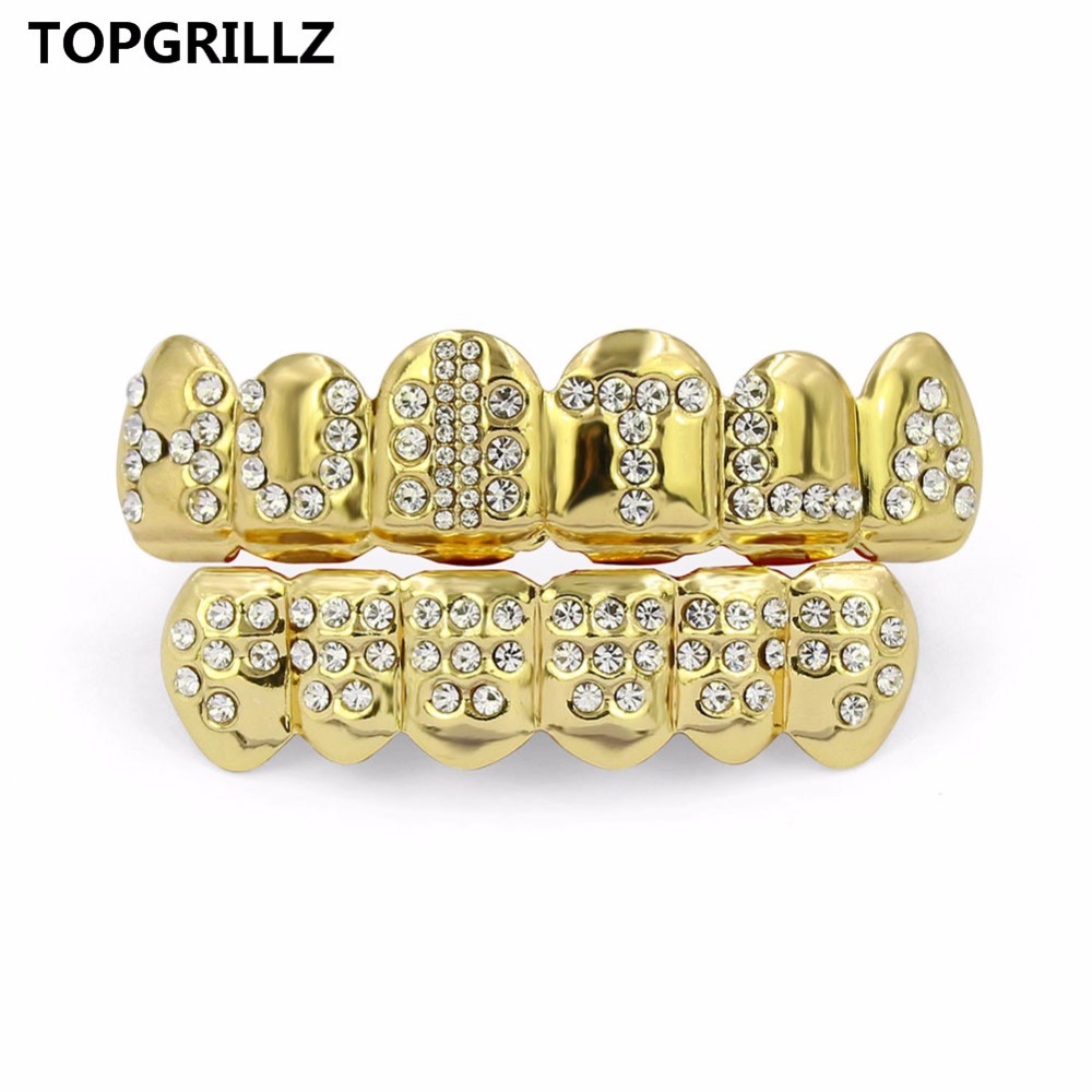 TOPGRILLZ Gold Color Plated Ic - Body Jewelry Gold Plated 评论和价格