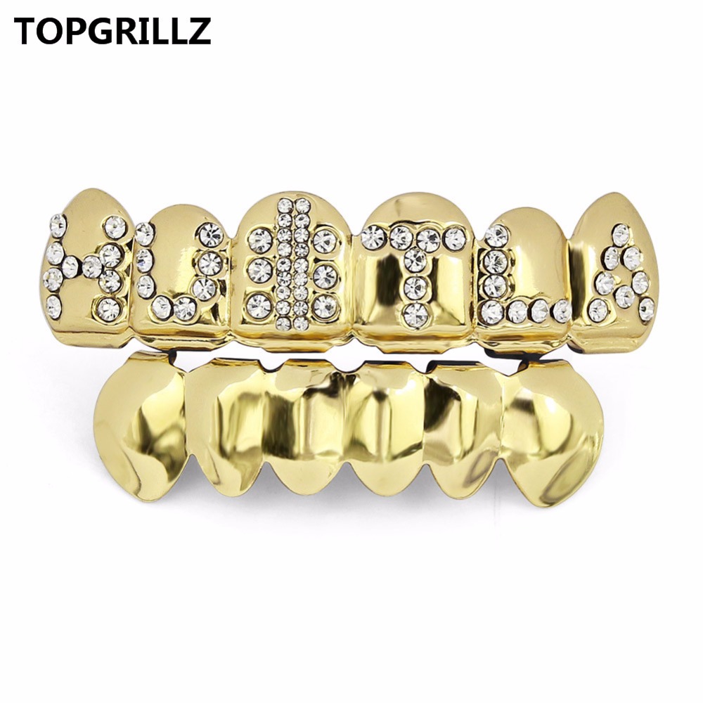 TOPGRILLZ Gold Color Plated Ic - Body Jewelry Gold Plated 评论和价格
