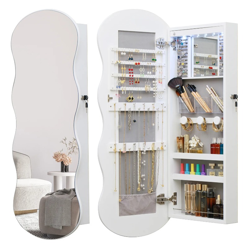 European simple, wooden full-b - Body Jewelry Storage 评论和价格