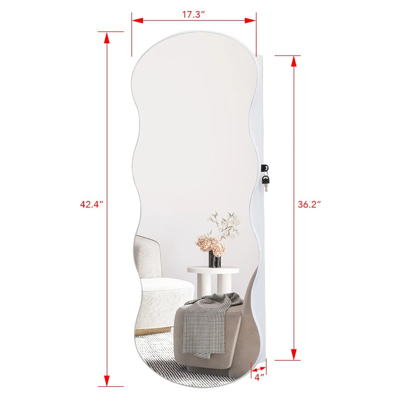 European simple, wooden full-b - Body Jewelry Storage 评论和价格