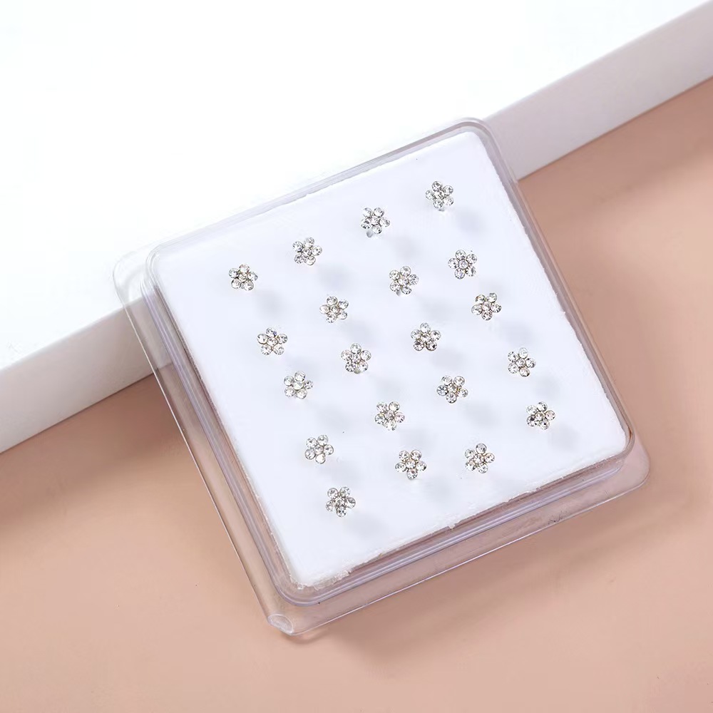 20Pcs/Box Body Nose Piercing J - Body Jewelry Storage 评论和价格