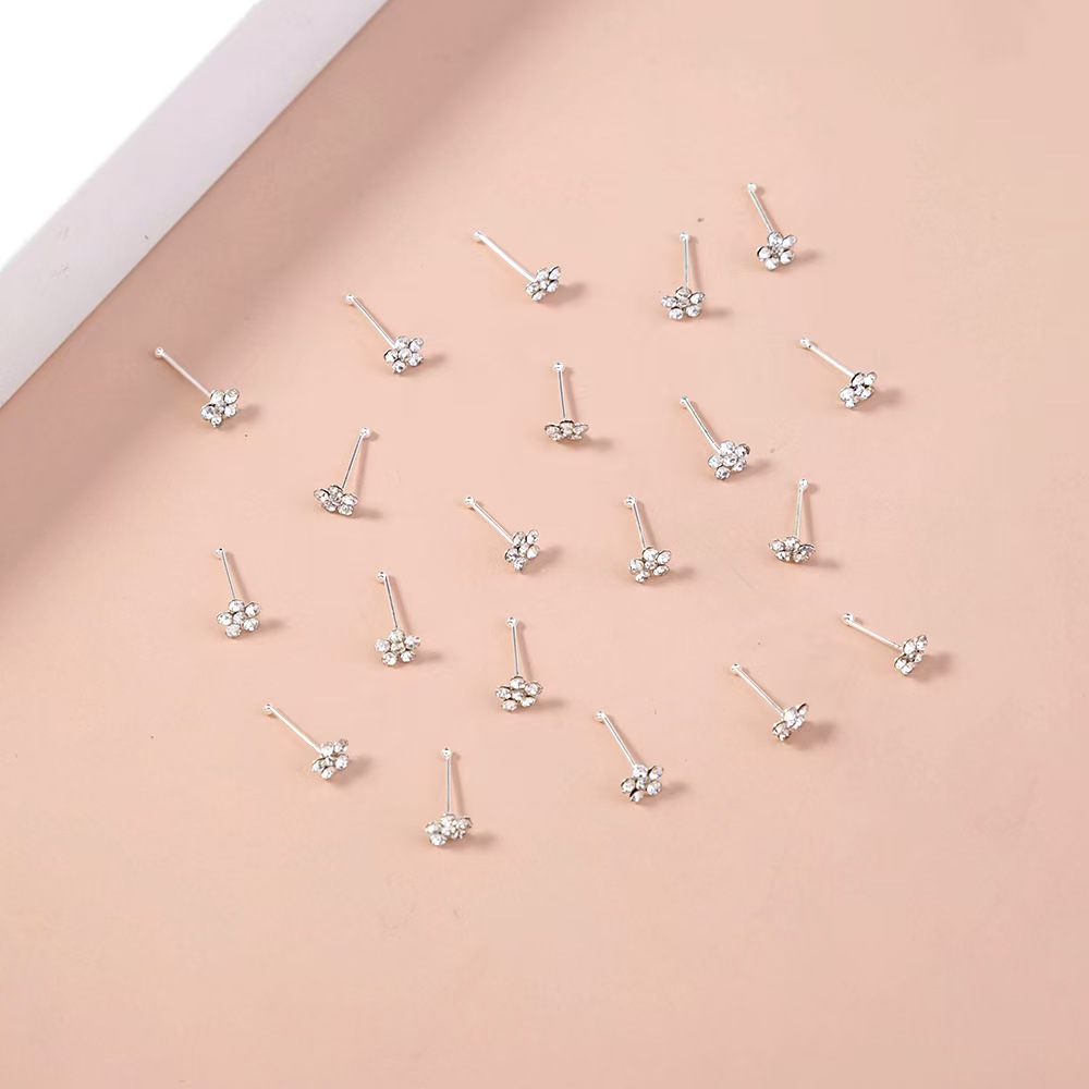 20Pcs/Box Body Nose Piercing J - Body Jewelry Storage 评论和价格