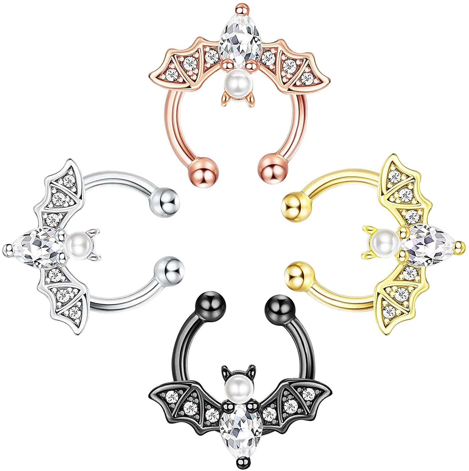 Halloween Dark Stainless Steel - Body Jewelry Universe 评论和价格