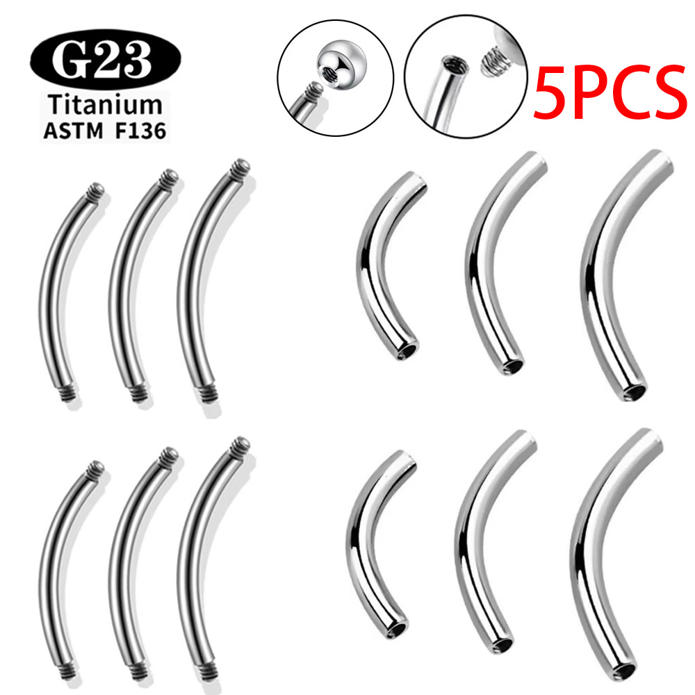 5 Pcs/Lot ASTM F136 Titanium I - Zoor Body Jewelry 评论和价格
