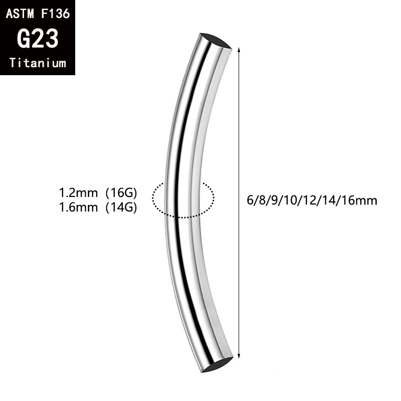 5 Pcs/Lot ASTM F136 Titanium I - Zoor Body Jewelry 评论和价格