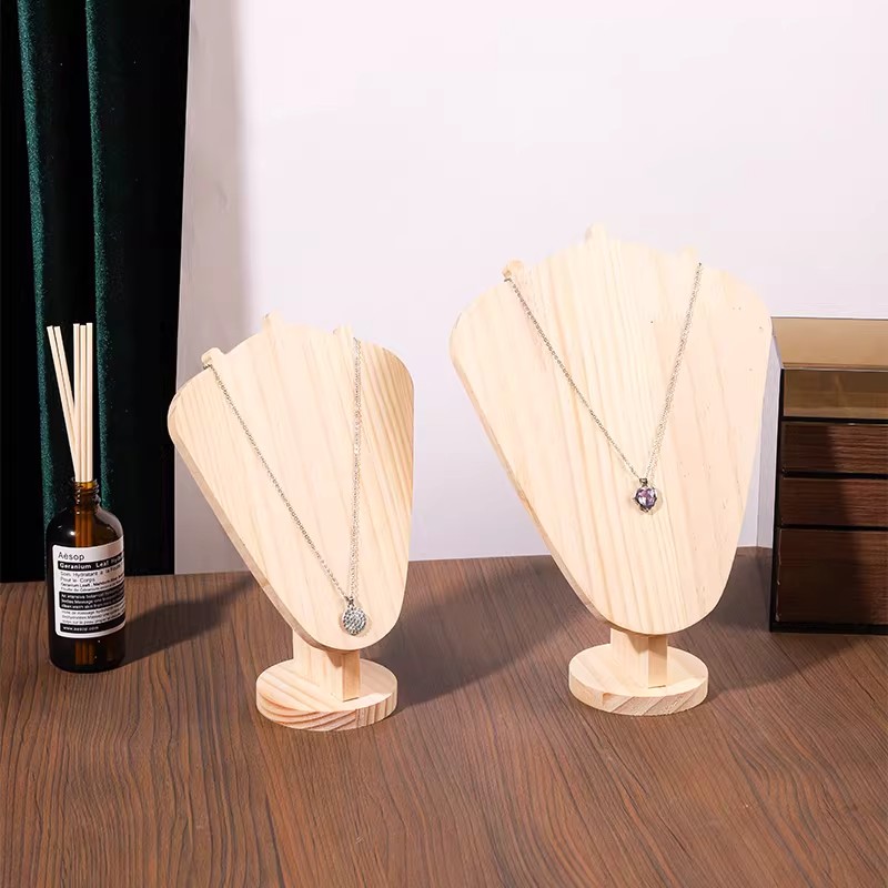 Wood Necklace Display Stand, J - Body Jewelry Display Ideas 评论和价格